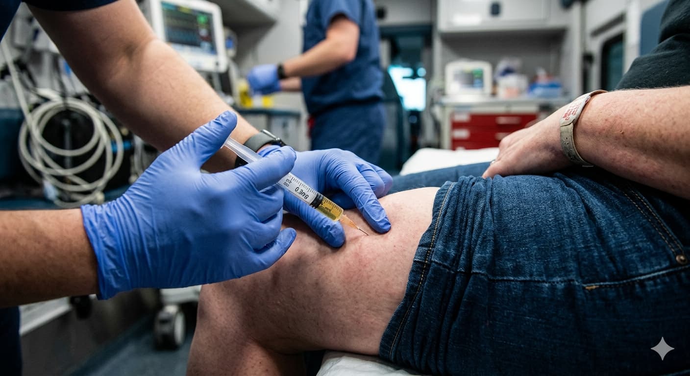 Atención prehospitalaria de paciente con anafilaxia y dificultad respiratoria