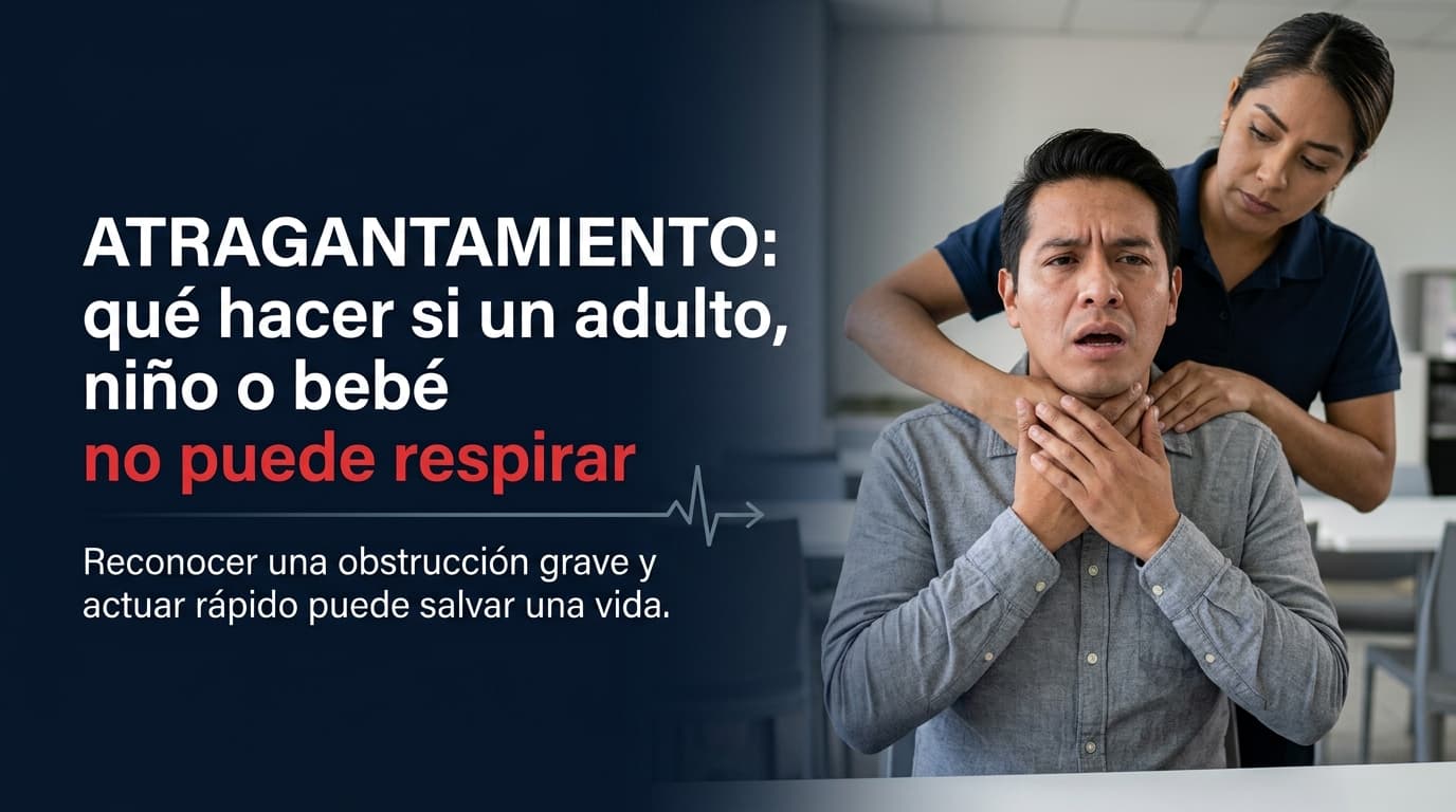 Primeros auxilios ante atragantamiento y obstrucción grave de la vía aérea