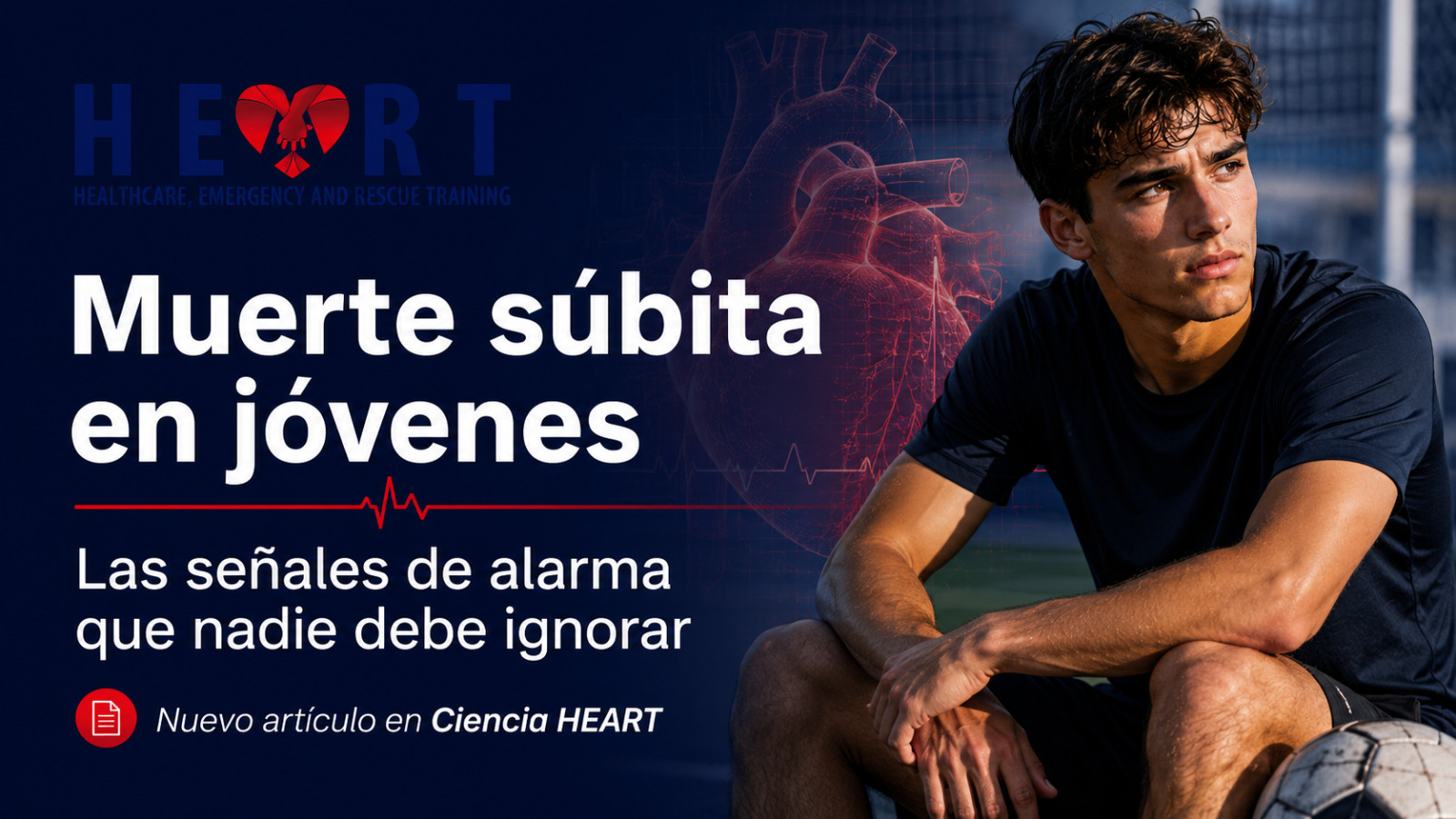 Imagen promocional de HEART sobre muerte súbita en jóvenes y señales de alarma cardiacas que no deben ignorarse